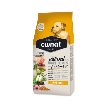 OWNAT Classic Lamb & Rice pour chien adulte à l'agneau et au riz 4kg