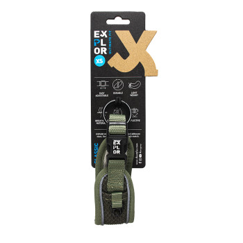 Explor control de ajuste collar clásico verde XS - 30-33cm