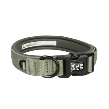 Explor ajuste cómodo collar clásico verde XL - 52-61cm