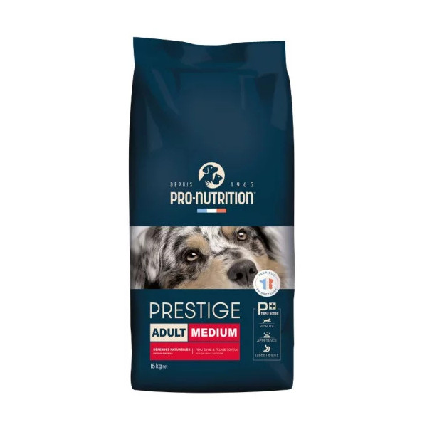 Prestige dog Adult Medium 15kg - Kibble for medium size dog - Pro-Nutriton