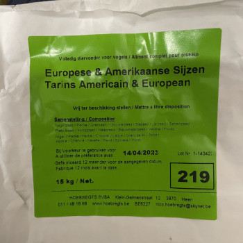 Mistura de sementes para Pintassilgos Americanos e Europeus 1kg