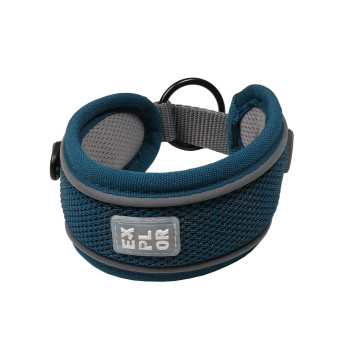 Explor fit control collar clásico azul petróleo S - 34-38cm