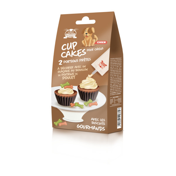 Cupcake per cani - Gusto pollo - 2 pezzi