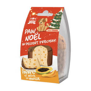 Mini "Pain de Noël" pour chiens - Goût Papaye - 1pièce