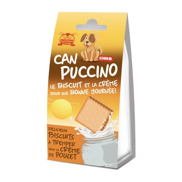 Galletas "Canpuccino" para perros con crema de pollo 70g