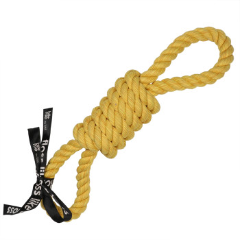 Jouet à tirer en corde pour chiens - Tug Life - jaune - 52cm