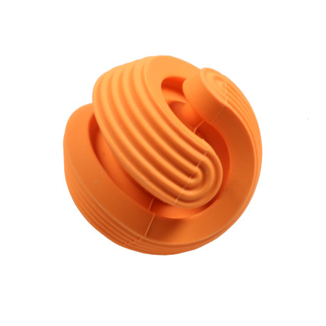 Palla da snack per cani - arancione - Snack my Ball - 8,5x8,5x8,5 cm