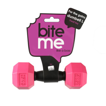 Dumbbell for dogs - black/purple - For the gainz - 18x6x6cm - L