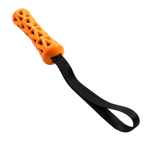 Rubber stick for dogs - orange/black - Crack me up - 36x4,8x4,8cm - S