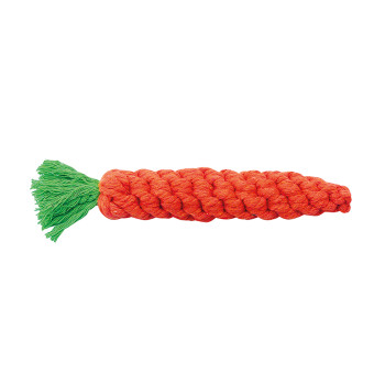 Corda in cotone a forma di carota - arancione - 20cm