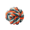 Cotton Ball for Dogs - Grey/Orange - 8cm