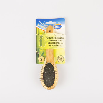 Care brush 2in1 - 20x6cm - Bamboo