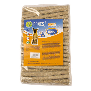 Bâtonnets munchy sticks beige - 100 pièces - 12,5cm - Bone!