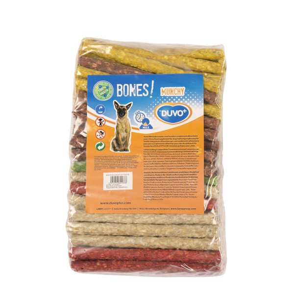 Munchy sticks gemengde kleuren - 100 stuks - 12,5cm - Been!