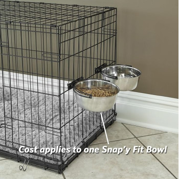 Snap-y Fit Stainless Steel Food Bowl - 950ml - MidWest