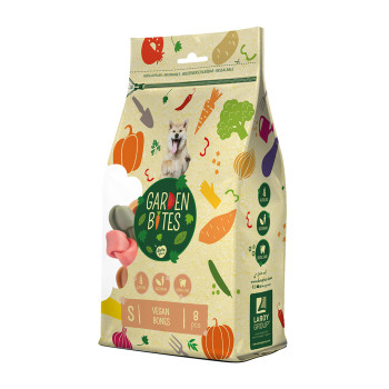 Garden Bites Vegan Bones Gemengde Kleuren 8st - S