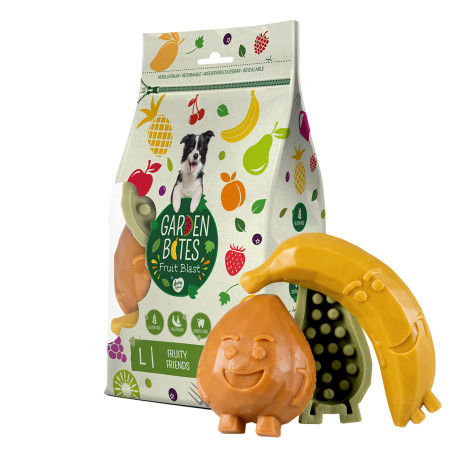 Garden Bites Fruity Friends Gemengde Kleuren 3st - L