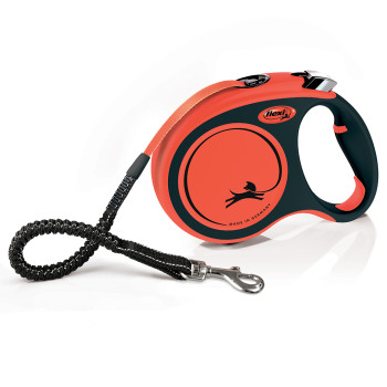 Flexi xtreme correa negro/naranja - L/5M