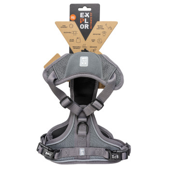 Explor safety silver reflective harness in grey XS - 20-40cm - 37-45cm