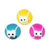 Balle de tennis en latex smiley - Couleurs mix - 6,5cm