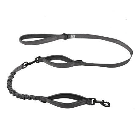 Explor fit 2in1 leash safety silver reflective 180cm - 16mm