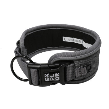 Explor fit controlehalsband classic safety zilver reflecterend XS - 30-33cm