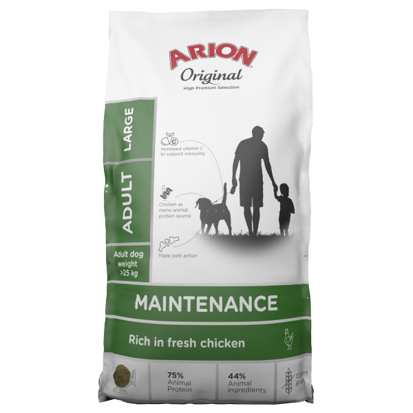 ARION ORIGINAL Maintenance Adult Large com Frango 12kg