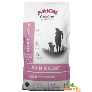 ARION ORIGINAL Adult Medium Salmone per Cani di Taglia Media Sensibili 12kg