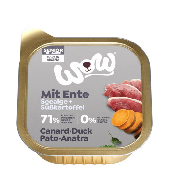 Senioren Eend 150g - Natvoer voor oudere honden - Wow