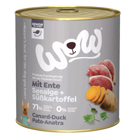 Senioren Ente 800g - Nassfutter für ältere Hunde - Wow