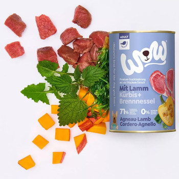 Adult Lam 800g - Natvoer voor honden - Wow