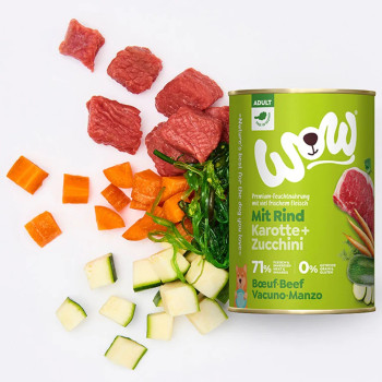 Adulto Boeuf 400g - Alimento húmido para cães - Wow