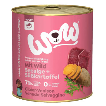 Adult Gibier 800g - Comida húmida para cães - Wow