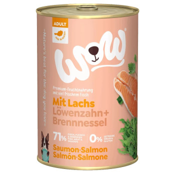 Adult Salmon 400g - Wet food for dogs - Wow