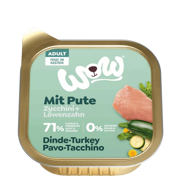 Adult Turkey 150g - Natvoer voor honden - Wow