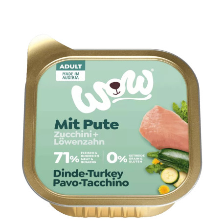 Adult Turkey 150g - Nassfutter für Hunde - Wow