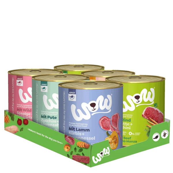 Adult Multipack 6x800g - Natvoer voor honden - Wow