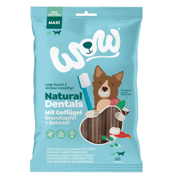 Natuurlijke tanden met gevogelte en granaatappel 275g - Maxi - Healthy Dental Treat - Wow