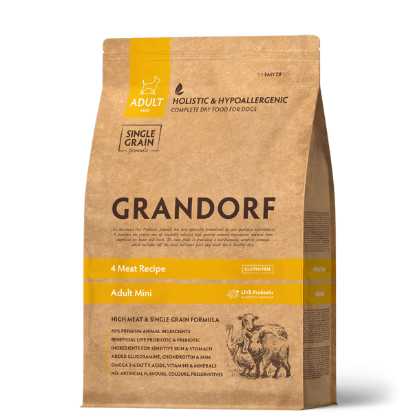 4 Viande 3kg - Adult Mini - Grandorf