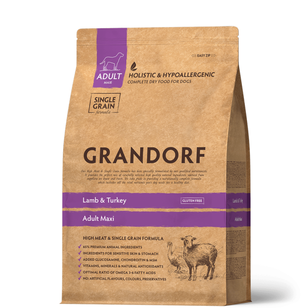 Agnello e Tacchino 10kg - Adult Maxi - Grandorf