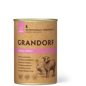 Lamb & Turkey 400g - Puppy - Wet Food - Grandorf