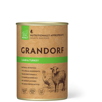 Lamb & Turkey 400g - Adult - Wet Food - Grandorf