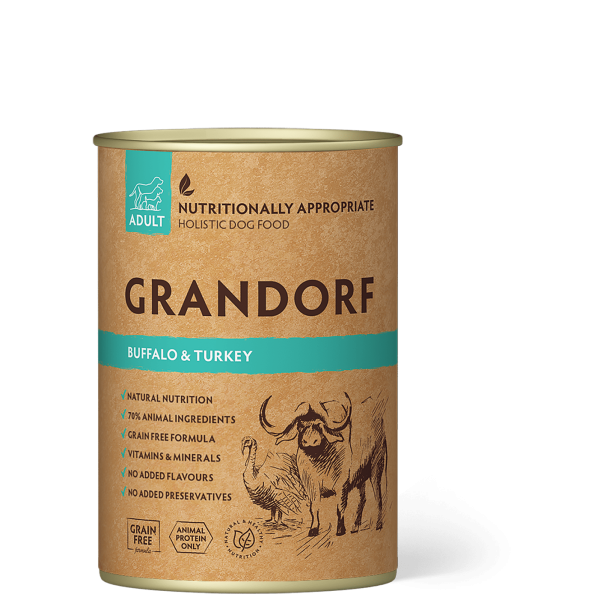 Buffalo & Turkey 400g - Adult - Natvoer - Grandorf