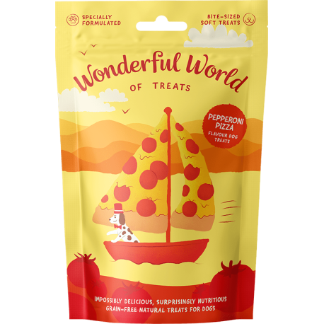 Pepperoni Pizza 50g - Zachte Snacks - Pepperoni Smaak - Wondere wereld