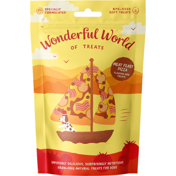 Meat Feast Pizza 50g - Snacks mous - goût viande - Wonderful world