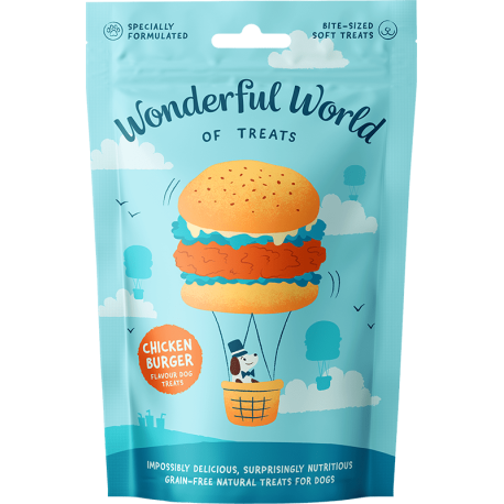 Chicken Burger 50g - Snacks mous - goût poulet - Wonderful world