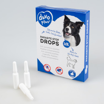 Pipetas antiparasitárias para cães Puce & Tique Stop 3x2ml