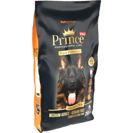 Hondenvoer 20kg - Adult Medium - Super Premium - Graanvrij - Prince Plus