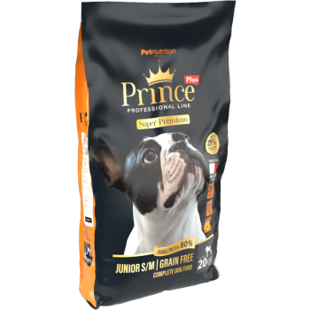 Crocchette per cani 20kg - Junior S/M - Super Premium - Senza Cereali - Prince Plus