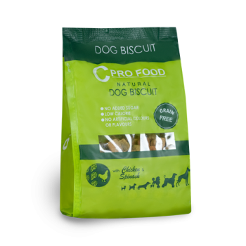 Chicken & Spinach Biscuits 400g - Dog Treat - CproFood